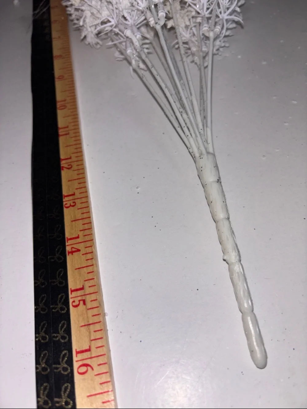 White Frosted Decorative Spray White Snow Filler White Christmas BRANCHES NWT